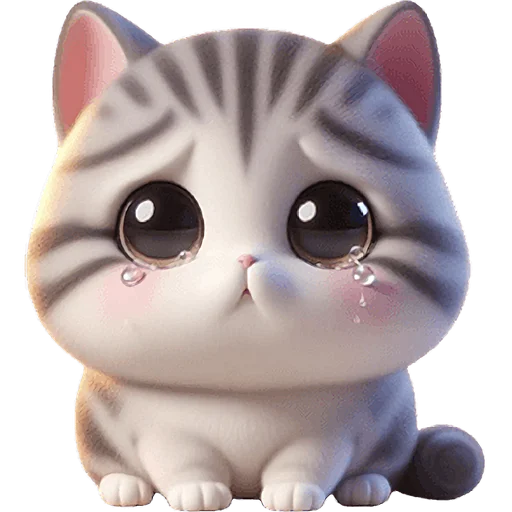 😭 Стикер «Милый котик» для Telegram