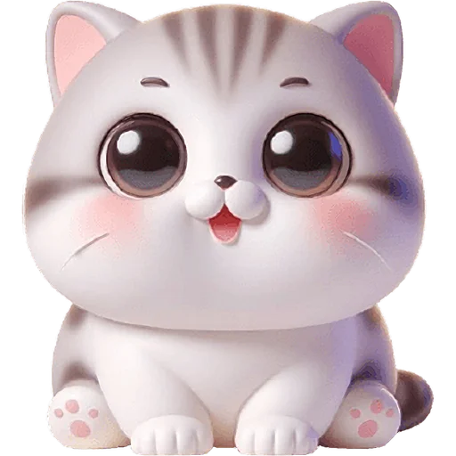 Стикерпак Милый котик для Telegram — скачать