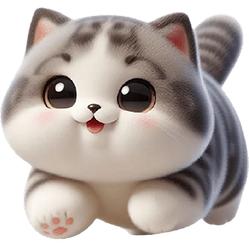 🏃‍♂‍➡️ Стикер «Милый котик» для Telegram