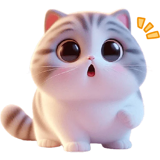 😱 Стикер «Милый котик» для Telegram