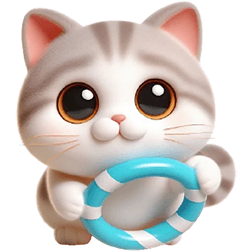 🌊 Стикер «Милый котик» для Telegram