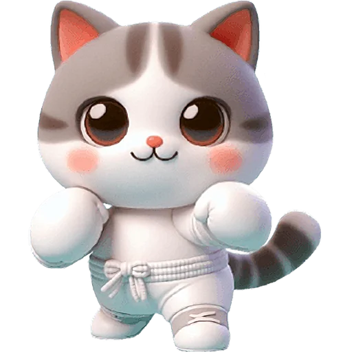 🥊 Стикер «Милый котик» для Telegram