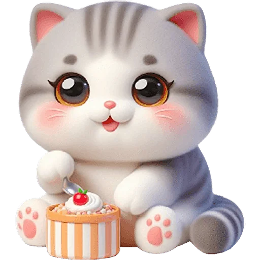 😋 Стикер «Милый котик» для Telegram