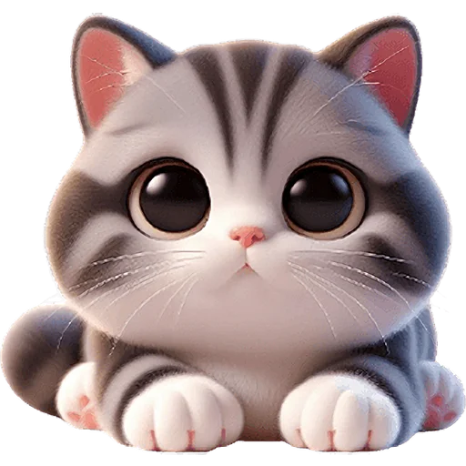 😐 Стикер «Милый котик» для Telegram