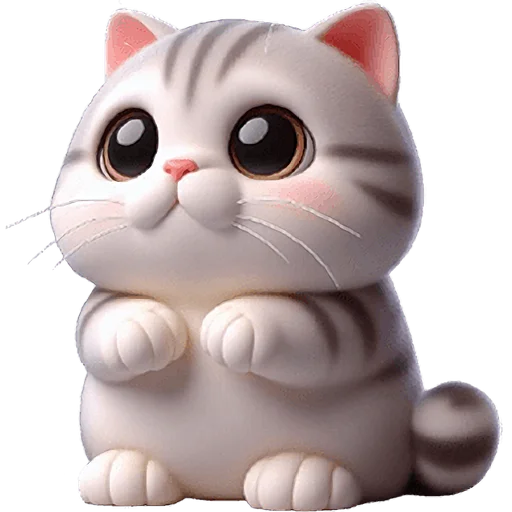 ☹️ Стикер «Милый котик» для Telegram