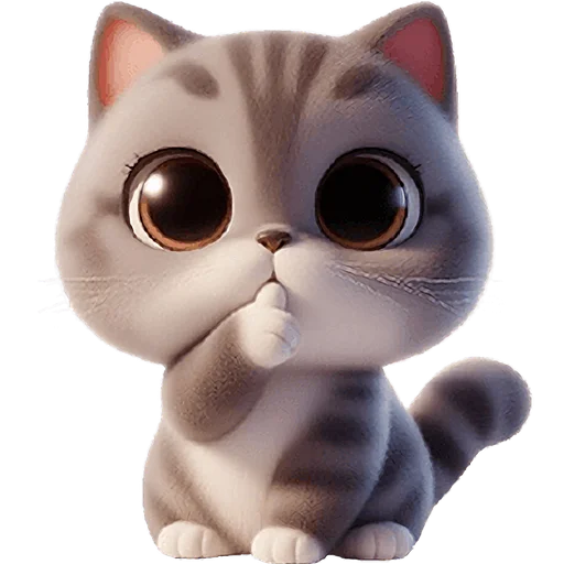 🤫 Стикер «Милый котик» для Telegram