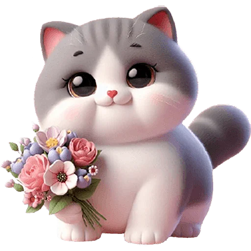 💐 Стикер «Милый котик» для Telegram