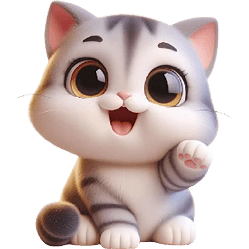 👋 Стикер «Милый котик» для Telegram