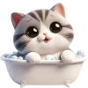 🛁 Эмодзи «Милый котик» для Telegram