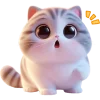 😱 Эмодзи «Милый котик» для Telegram