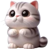 ☹️ Эмодзи «Милый котик» для Telegram
