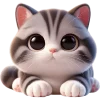 😐 Эмодзи «Милый котик» для Telegram