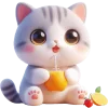 🍹 Эмодзи «Милый котик» для Telegram