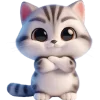 😎 Эмодзи «Милый котик» для Telegram