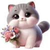 💐 Эмодзи «Милый котик» для Telegram