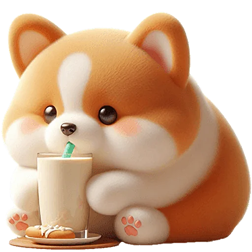 🧋 Стикер «Милый Чибби» для Telegram