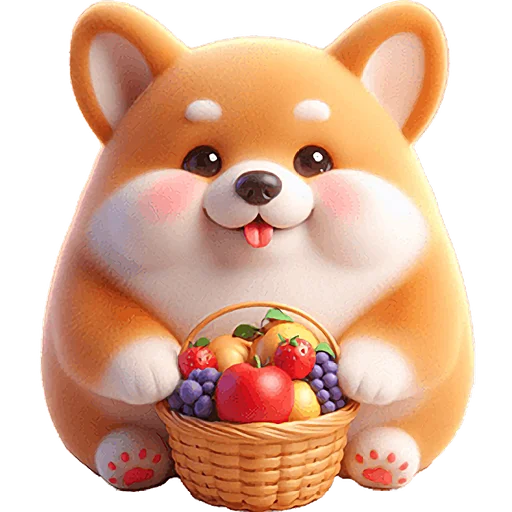 🍇 Стикер «Милый Чибби» для Telegram