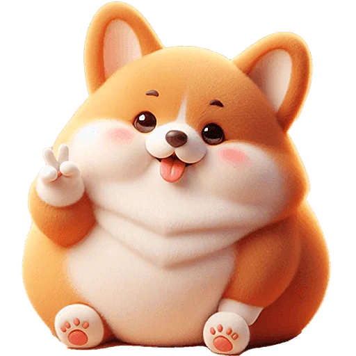 ✌️ Стикер «Милый Чибби» для Telegram