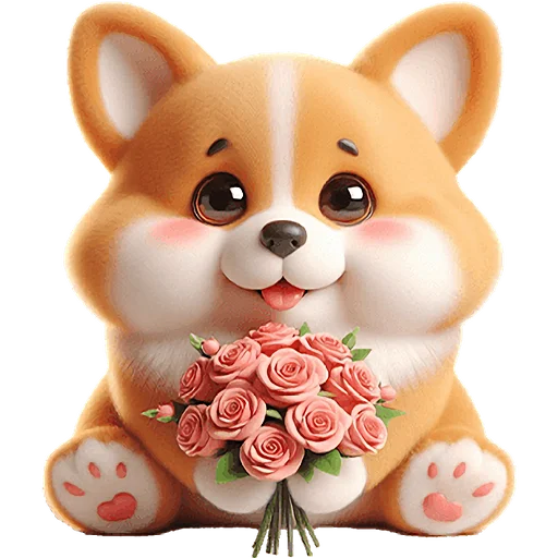 💐 Стикер «Милый Чибби» для Telegram