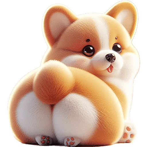 🍑 Стикер «Милый Чибби» для Telegram