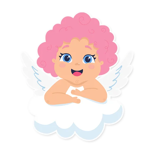 Стикерпак Cute cupid для Telegram
