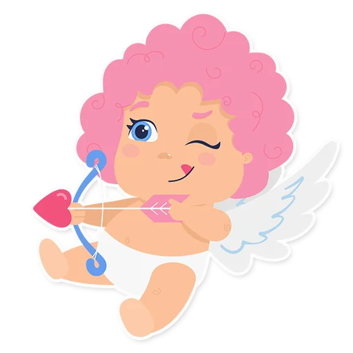 😋 Стикер «Cute cupid» для Telegram