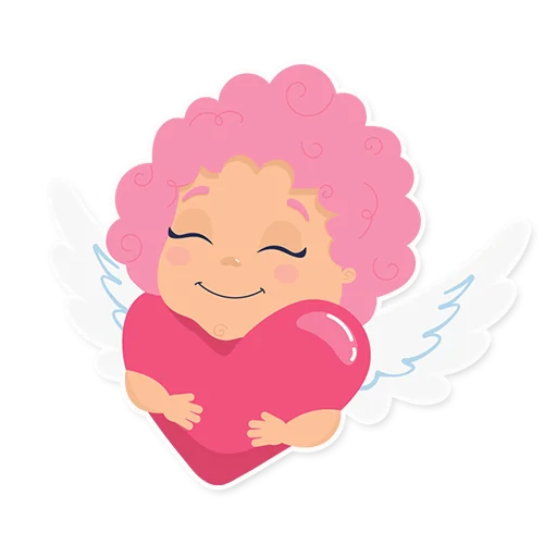 😌 Стикер «Cute cupid» для Telegram