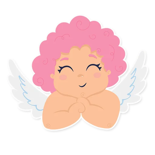 😊 Стикер «Cute cupid» для Telegram