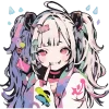 👾 Эмодзи «Cute girl» для Telegram