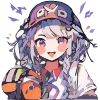 😃 Эмодзи «Cute girl» для Telegram