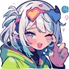 Стикерпак Cute girl для Telegram