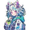 🤖 Эмодзи «Cute girl» для Telegram