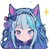 🙀 Эмодзи «Cute girl» для Telegram