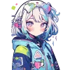 😀 Эмодзи «Cute girl» для Telegram
