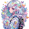 🎃 Эмодзи «Cute girl» для Telegram