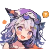 😆 Эмодзи «Cute girl» для Telegram
