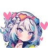 ❤️ Эмодзи «Cute girl» для Telegram