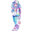 👚 Эмодзи «Cute girl» для Telegram