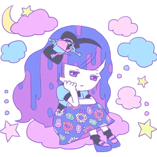 😦 Стикер «Cute Small Girl» для Telegram