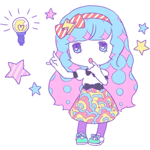 Стикерпак Cute Small Girl для Telegram