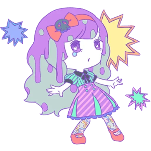 😲 Стикер «Cute Small Girl» для Telegram