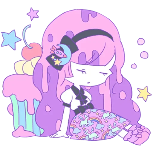 😴 Стикер «Cute Small Girl» для Telegram