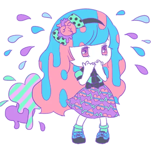 😰 Стикер «Cute Small Girl» для Telegram