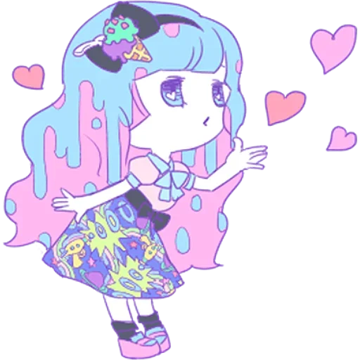 😘 Стикер «Cute Small Girl» для Telegram