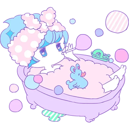 🛁 Стикер «Cute Small Girl» для Telegram