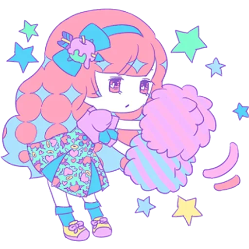 🎊 Стикер «Cute Small Girl» для Telegram