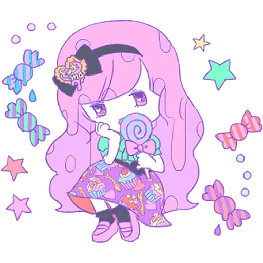 🍭 Стикер «Cute Small Girl» для Telegram