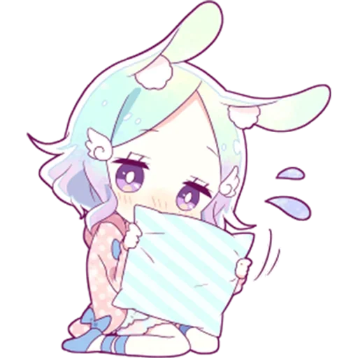 😳 Стикер «Милые-тян» для Telegram