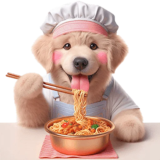 😋 Стикер «Золотистый ретривер» для Telegram