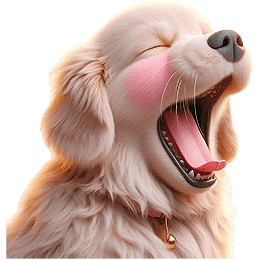 🥱 Стикер «Золотистый ретривер» для Telegram